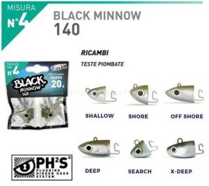 FIIISH BLACK MINNOW JIG HEAD NO.4 BM347 60G KAKI