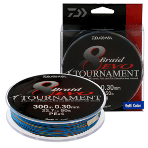 DAIWA TOURNAMENT EVO 8 BRAID 300M צבעוני MC - חוט