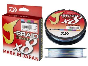 חוט - (צבעוני)DAIWA J-BRAID GRAND 8 BRAID 300M MC