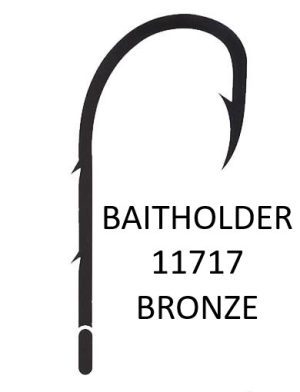 YOUVELLA 11717 BAIT HOLDER BRONZE 100Pcs. - קרס