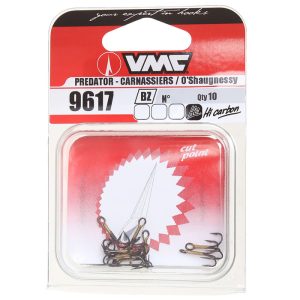 VMC 9617BZ TREBLE HOOK SIZE 14-20 10PCS. - קרס משולשת ברונזה 10 יח