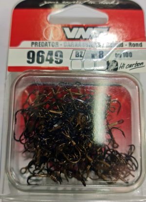 VMC 9649BZ TREBLE HOOK SIZE 1-14 100PCS. -  קרס משולשת ברונזה 100 יח