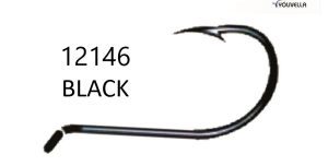 YOUVELLA 12146 OCTOPUS BLACK 100Pcs. Size 1/0-6/0 - קרס