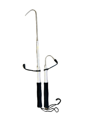 SKIPPER TELESCOPIC FISH GAF  - גנץ' מתכת ידית אלומיניום טלסקופית