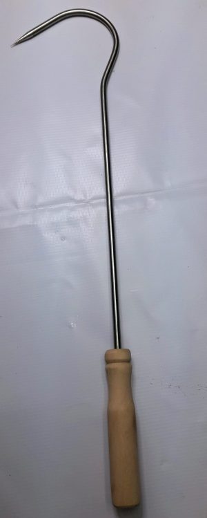 SKIPPER FISH GAF 55CM - גנץ' מתכת ידית עץ 55 ס"מ