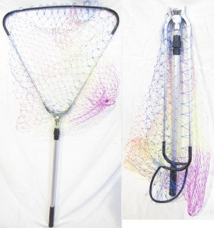 SKIPPER HEAVY DUTY LANDING NET - רשת הרמה טלסקופית ראש מתקפל מאלומיניום (70*70) 2.1 מ' טלסקופי