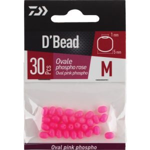 DAIWA D'BEAD SOFT OVAL PINK PHOSPHO SIZE M